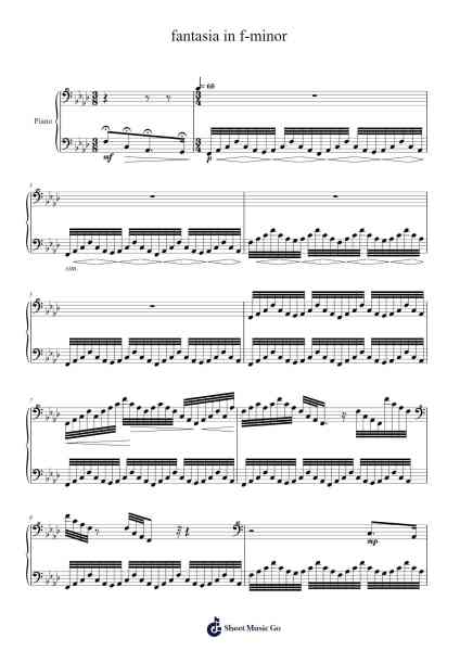 fantasia in f-minor Sheet Music by J.S. Williams-Arr.Beague Kinglor