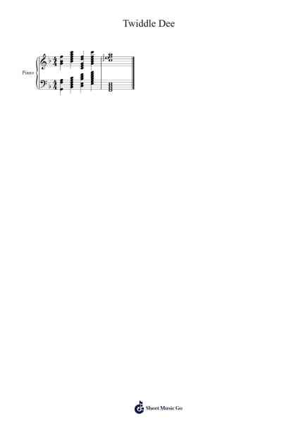 Twiddle Dee Sheet Music by Elizabeth R-Arr.Barias Raborn