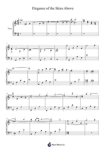 Elegance of the Skies Above Sheet Music by Kohei Tanaka-Arr.Ciscer Georyale