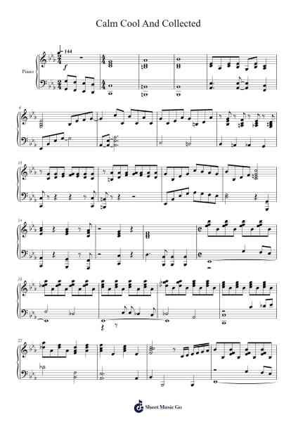 Calm Cool And Collected Sheet Music by Barry Wyner-Arr.Pullamb