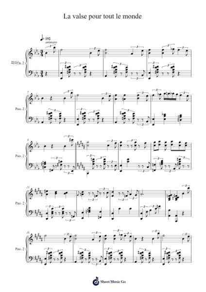 La valse pour tout le monde Sheet Music by Cateen-Arr.Natpold Vinvin