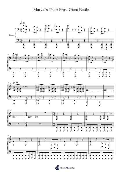 Marvel Studios Fanfare Sheet Music by Michael Giacchino-Arr.Floraine Nanboyce