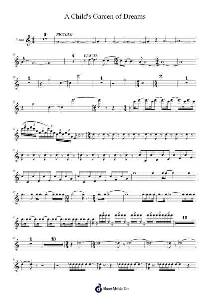 A Child's Garden of Dreams Sheet Music by -Arr.Fasil Murseph