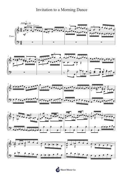 Invitation to a Morning Dance Sheet Music by Toursbur-Arr.Mortion Woolftab
