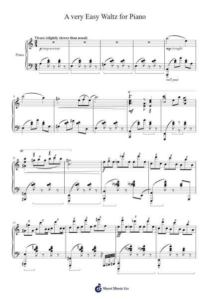 A very Easy Waltz for Piano Sheet Music by Samuel D. Kubik-Arr.Consdrow