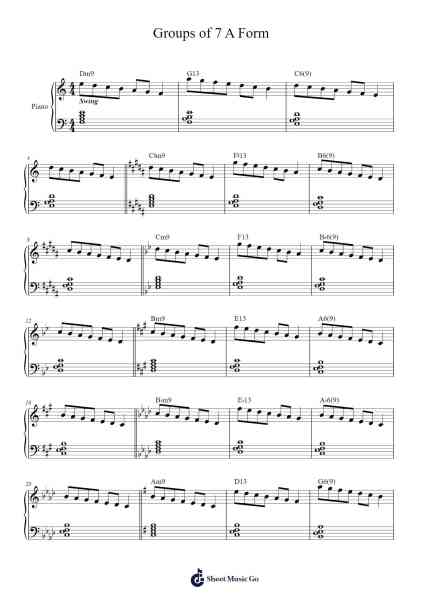 Groups of 7 A Form Sheet Music by Virlouis-Arr.Shellay