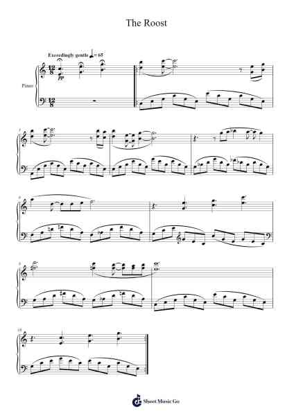 The Roost Sheet Music by Kazumi Totaka-Arr.Bloorgrace Springa