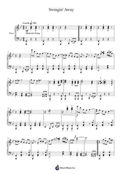 Swingin' Away Sheet Music by Lisean-Arr.Rhyspont
