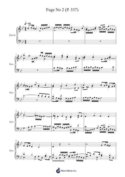 Magnificat septimi toni: Fuge No. 2 Sheet Music by Johann Pachelbel-Arr.Noahsweet