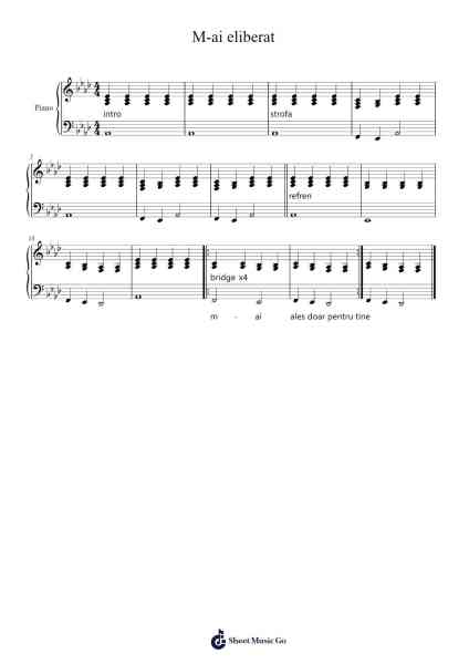 M-ai eliberat Sheet Music by Semela Amara-Arr.Pennlyle Ferpkins