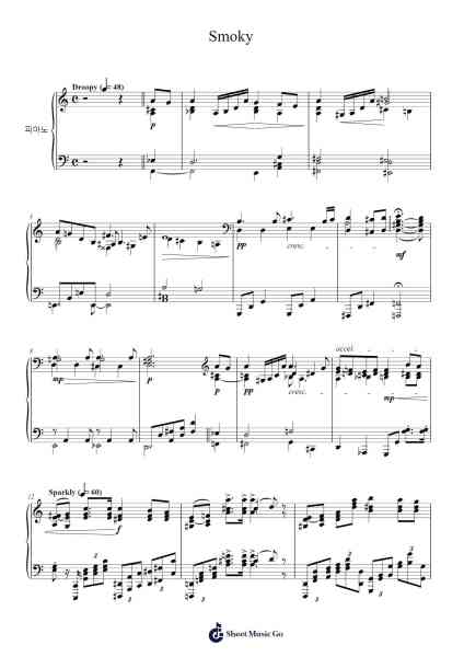 Smoky Sheet Music by Jaeyoon Go-Arr.Thorncliff