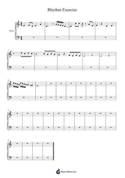 Rhythm Exercise Sheet Music by Noor Michael-Arr.Grelitt Bachdrow