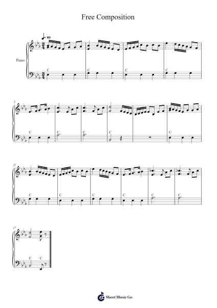 Free Composition 樂譜由 Jessica Lee - 編曲 Inmark Ausbrooke