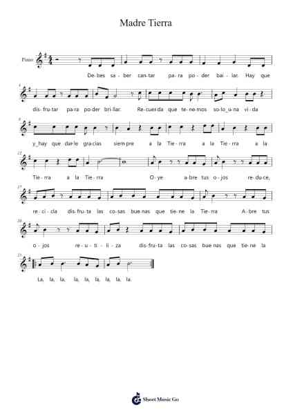 Madre Tierra Sheet Music by Chayanne-Arr.Kyleret Earlkyle