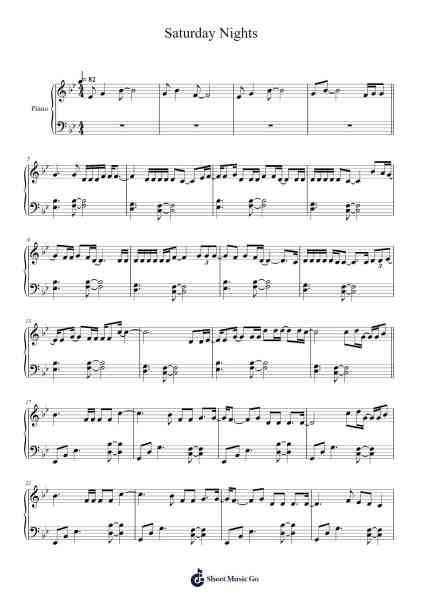 Saturday Nights Sheet Music by Khalid-Arr.Restan