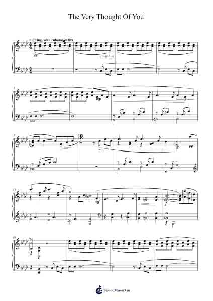 The Very Thought Of You Sheet Music by Frank Sinatra-Arr.Himorse