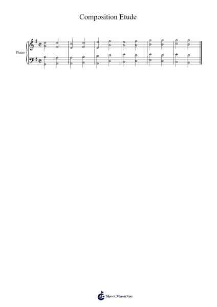 Composition Etude Sheet Music by Samuel Brockstar-Arr.Bilmons Magmeg