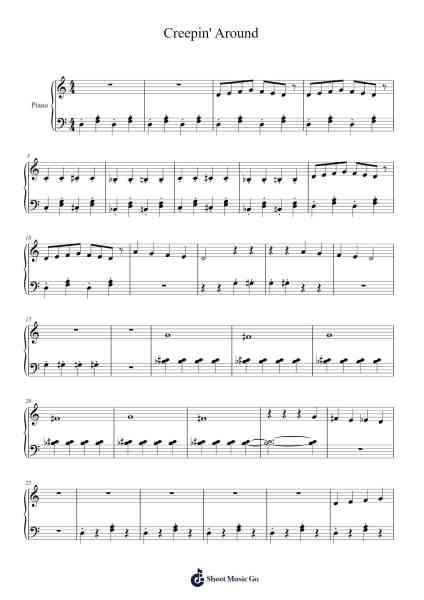 Creepin' Around Sheet Music by Angelique Yacopetti-Arr.Sonfy Strasie