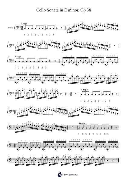 Cello Sonata in E minor, Op.38 Sheet Music by Bernhard Romberg-Arr.Blycarr