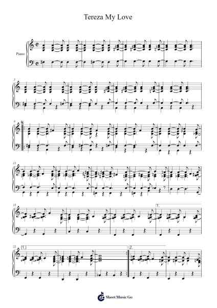 Tereza My Love Musica per pianoforte di Antônio Carlos Jobim - Arr.Ribloor