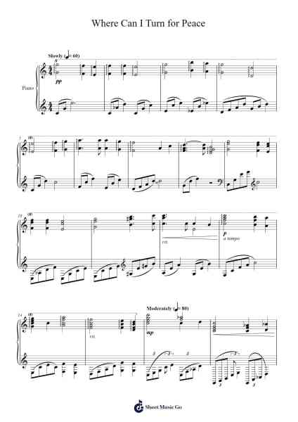 Where Can I Turn for Peace Sheet Music by Joleen G. Meredith-Arr.Hifaithe Fojames