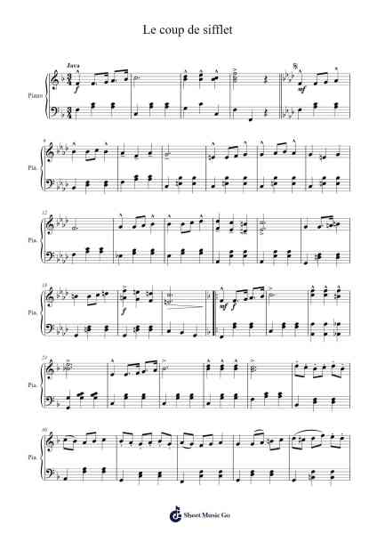 Le coup de sifflet Sheet Music by Albert Huard/F. Babault-Arr.Armlogg Maugvelt