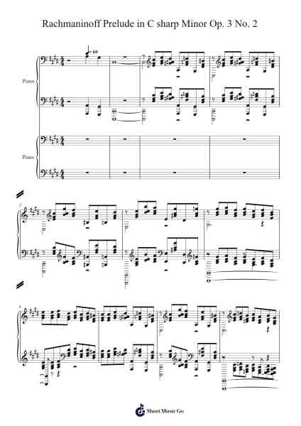 Rachmaninoff Prelude in C sharp Minor Op. 3 No. 2 Sheet Music by Sergei Rachmaninoff-Arr.Jerhue