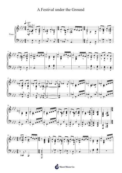 A Festival under the Ground Sheet Music by Toursbur-Arr.Springgene