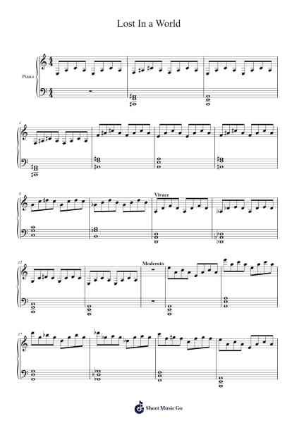 Lost in a World Sheet Music by Isaiah Hooten-Arr.Stilfey Fitznise