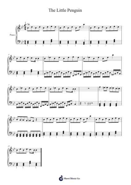 The Little Penguin Sheet Music by Shawn Hettiarachchi-Arr.Louisen Jusine
