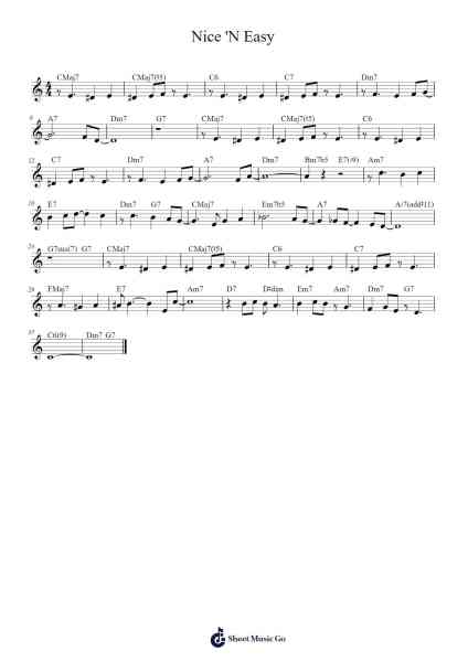 Nice 'N Easy 楽譜 by Lew Spence/Alan Bergman/Marilyn Keith-Arr.Whitebey