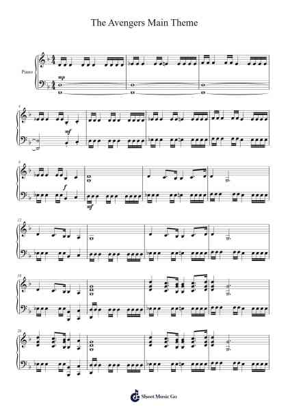 The Avengers Main Theme Sheet Music by Alan Silvestri-Arr.Eglice