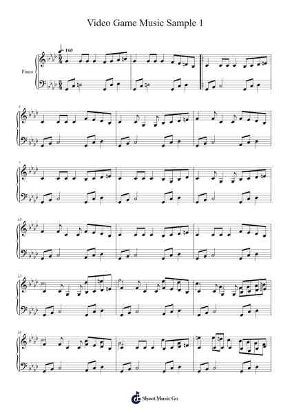 Video Game Music Sample 1 楽譜 by The Zhong Bros.-Arr.Shirnett