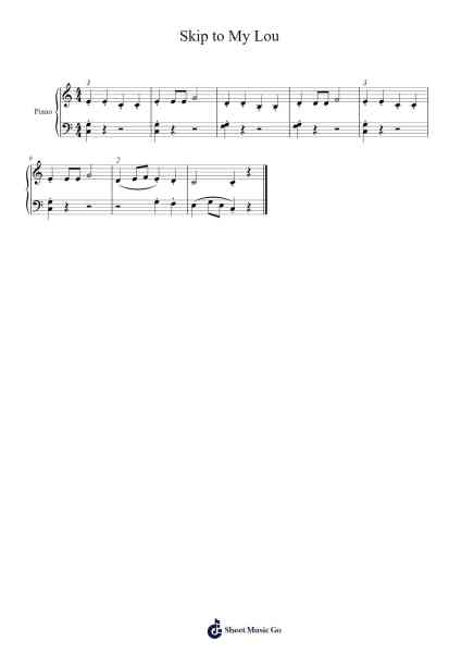 Skip to My Lou 樂譜由 Misc Traditional - 編曲 Wyli