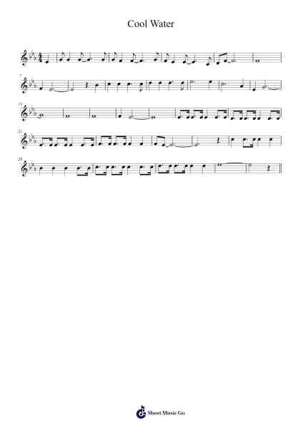 Cool Water Sheet Music by Mary Hancock-Arr.Bairdbian Lystan