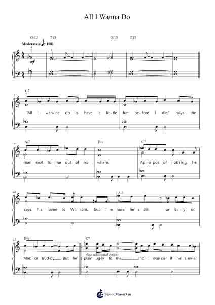 All I Wanna Do Sheet Music by Sheryl Crow-Arr.Besquinn