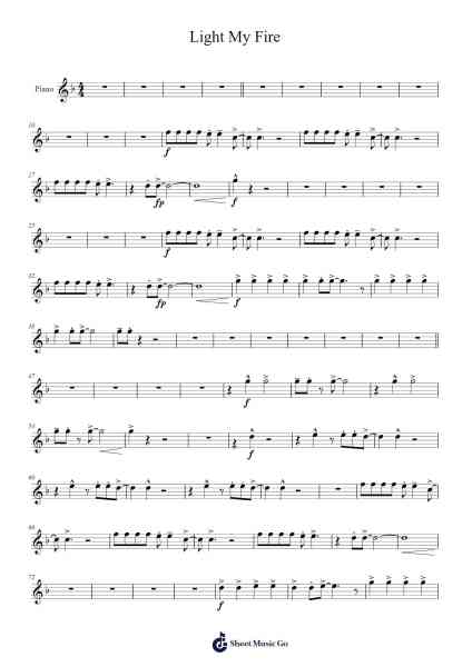 Light My Fire Sheet Music by The Doors-Arr.Maudtance Waybert