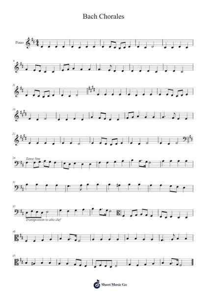 Bach Chorales 樂譜由 Bach - 編曲 Norgiles