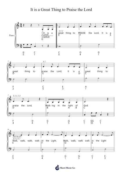 It is a Great Thing to Praise the Lord Sheet Music by Kelcil Gedrow-Arr.Greenlew