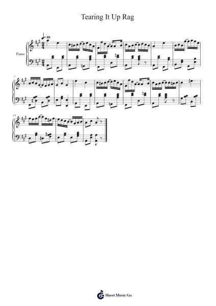 Tearing It Up Rag Sheet Music by andimay_-Arr.Humlouie