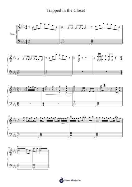 Trapped in the Closet Sheet Music by R. Kelly-Arr.Webbkay