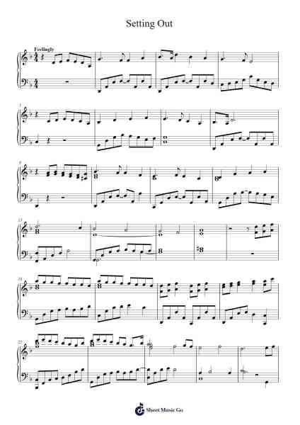 Setting Out Sheet Music by R. Badudu-Arr.Lauven Joyceleif