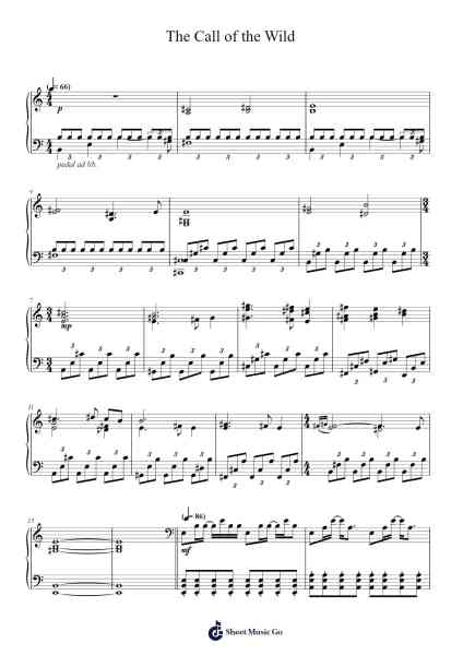 The Call of the Wild Sheet Music by John Powell-Arr.Trutor Hubno