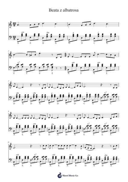 Beata z albatrosa Sheet Music by Janusz Laskowski-Arr.Turdrea