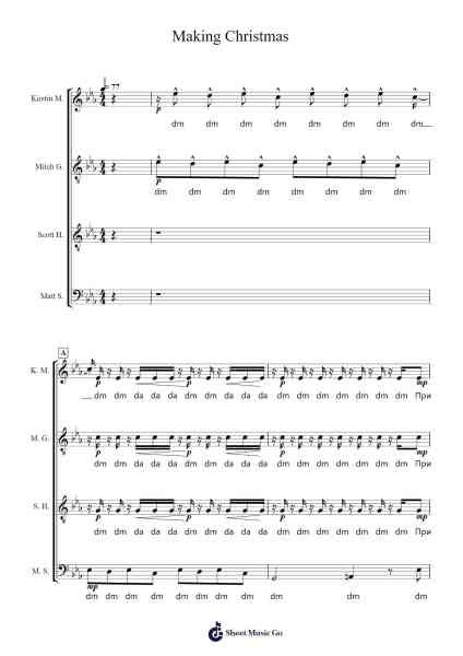 Making Christmas Sheet Music by Pentatonix-Arr.Lanps Gailkyle