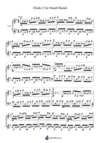 Etude 2 for Small Hands Sheet Music by undefined-Arr.Yuledon