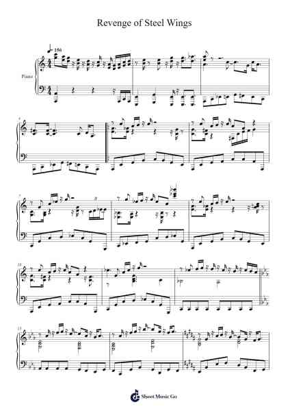 Revenge of Steel Wings Sheet Music by Hirokazu Ando-Arr.Quinliet