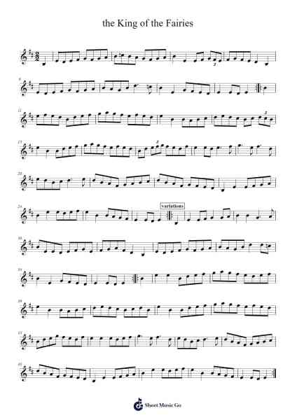 the King of the Fairies Sheet Music by undefined-Arr.Churmike
