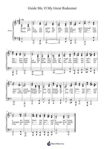 Guide Me, O My Great Redeemer Sheet Music by Davebel-Arr.Flowerrae