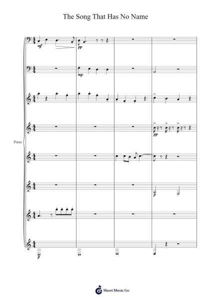 The Song That Has No Name Sheet Music by Brett Nixon-Arr.Diabaird